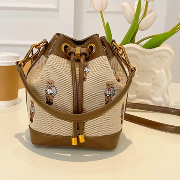 Drawstring Bucket Bag Large Capacity Women's Handheld Crossbody Messenger Bag Large Capacity Handheld Shoulder Armpit Bag