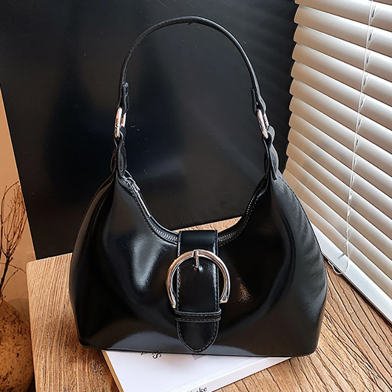 Women’s Underarm Bag Handbag New High-End Sensation Niche Design PU Handbag Single Shoulder Handbag Casual Women’s Handbag
