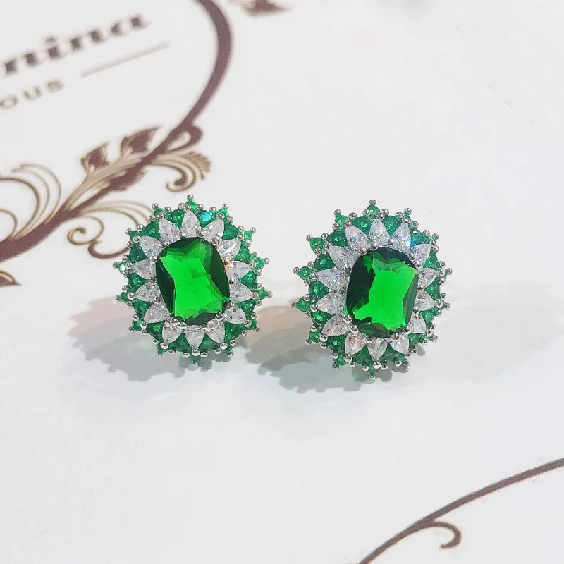 Jewelry Palace – Di Lin Princess Edition – Sapphire – Emerald – 925 Sterling Silver Pendant Necklace Ring Set – For Women to Wea