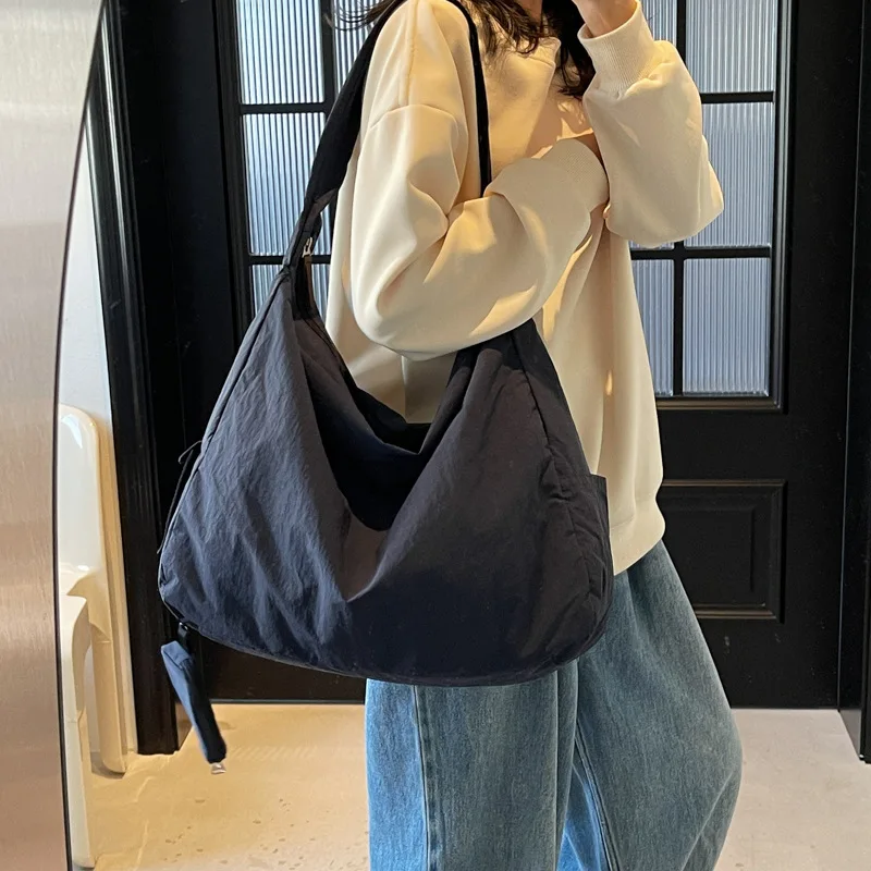 Women’s Handbag Large Women Shoulder Shopper Bag Canvas Luxury Designer Cloth Tote Bags for Woman 2025 Trend Brands Big Female