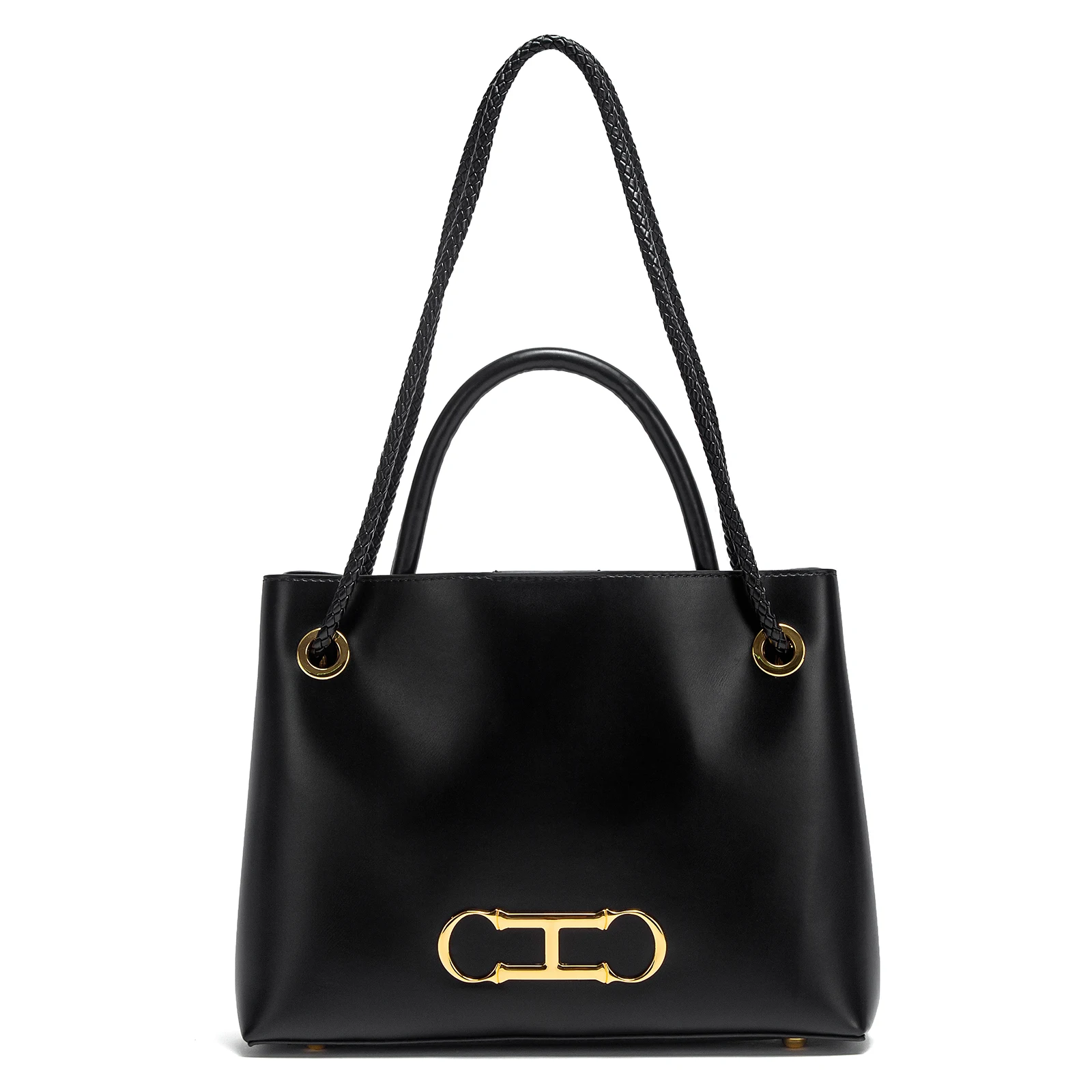 Women’s handbag 2025 autumn new black minimalist tote bag dual-use commuting women’s bag