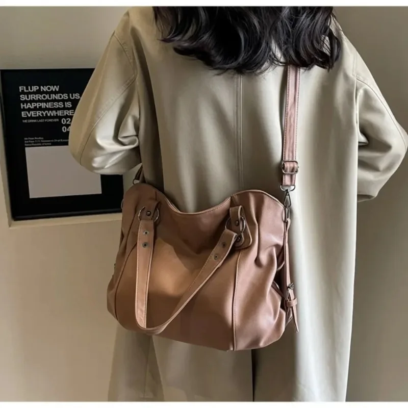 Female Handbag Large Capacity Shoulder Bags Big Stylsih Tote Bag Ladies Soft Leather  Messenger Bags Women