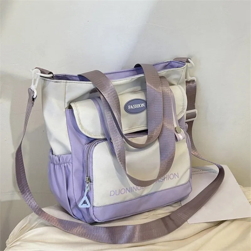 Women’s Tote Bag, Large Capacity Daily Handbag, Travel Bucket Shoulder Bag, Fashion Messenger Bag,Campus School Bags Satchel
