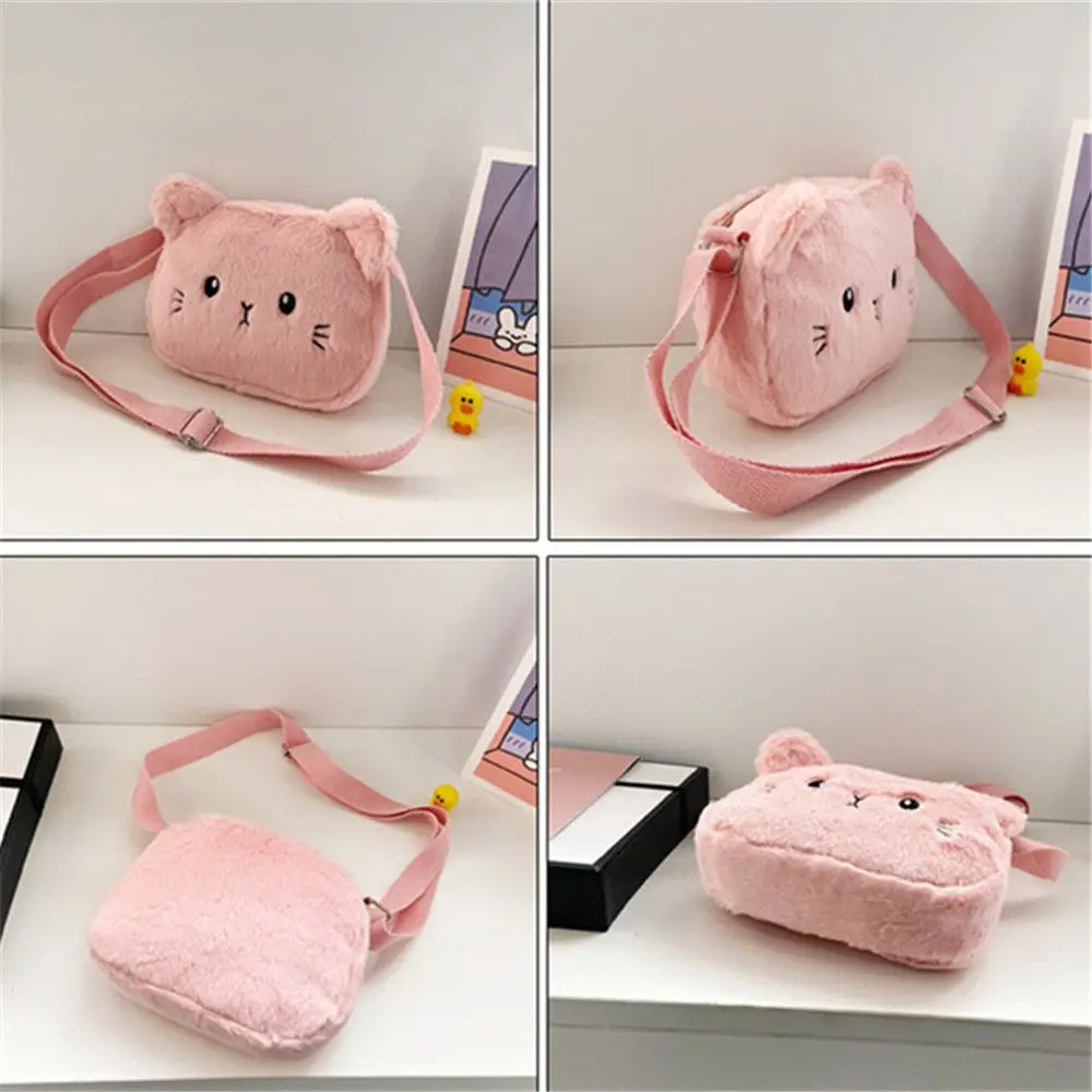 Children's Handbags Cute Shoulder Bag Cartoon Cat Soft Bag Messenger Small Bags - Image 6