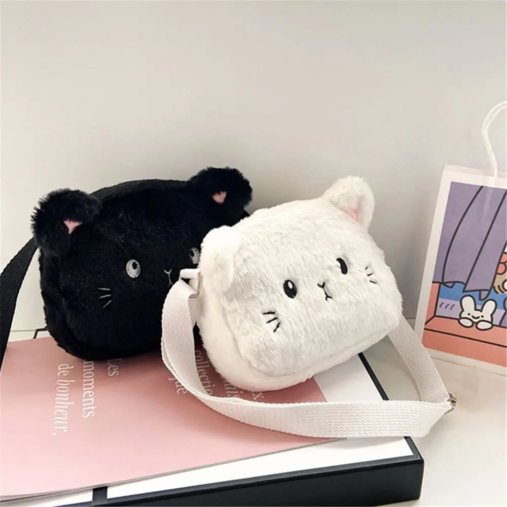 Children's Handbags Cute Shoulder Bag Cartoon Cat Soft Bag Messenger Small Bags - Image 4