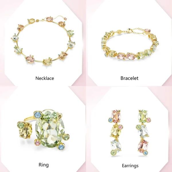 Luxury Jewelry for Women, Fashionable Colored Gemstone Necklaces, Bracelets, Earrings, Rings, Elegant and Unique Accessories