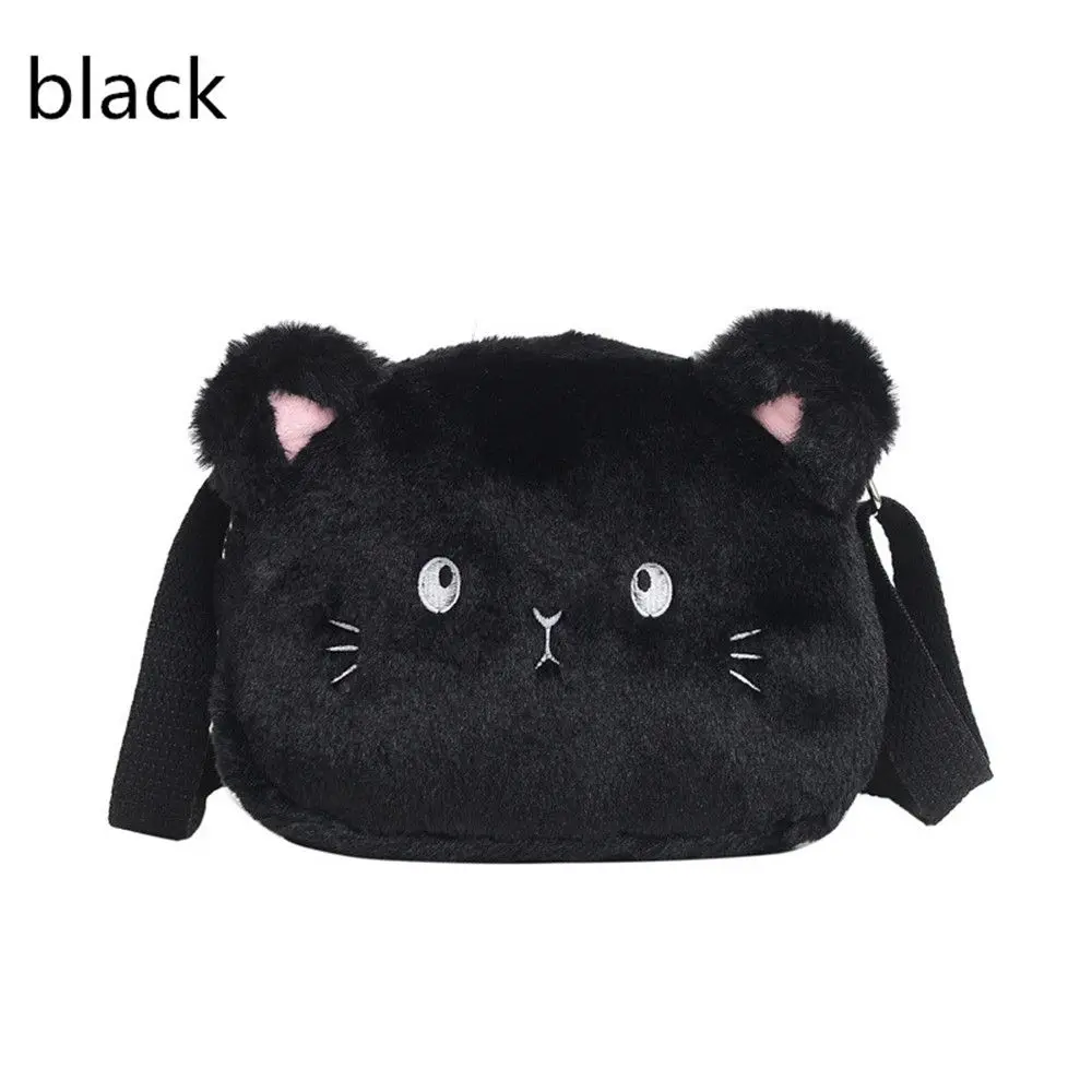 Children's Handbags Cute Shoulder Bag Cartoon Cat Soft Bag Messenger Small Bags - Image 8