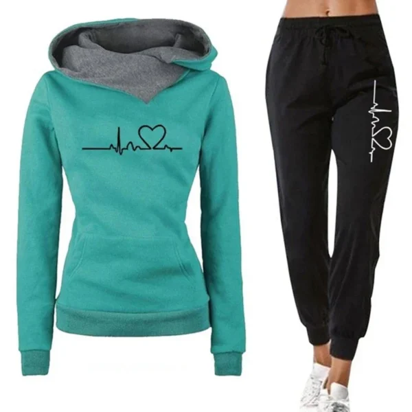 Women Tracksuit Female Pullover Hoodies Jogging Pants Sweatshirt Sports Suit Two Piece Set Women Clothing Autumn Winter Outfits