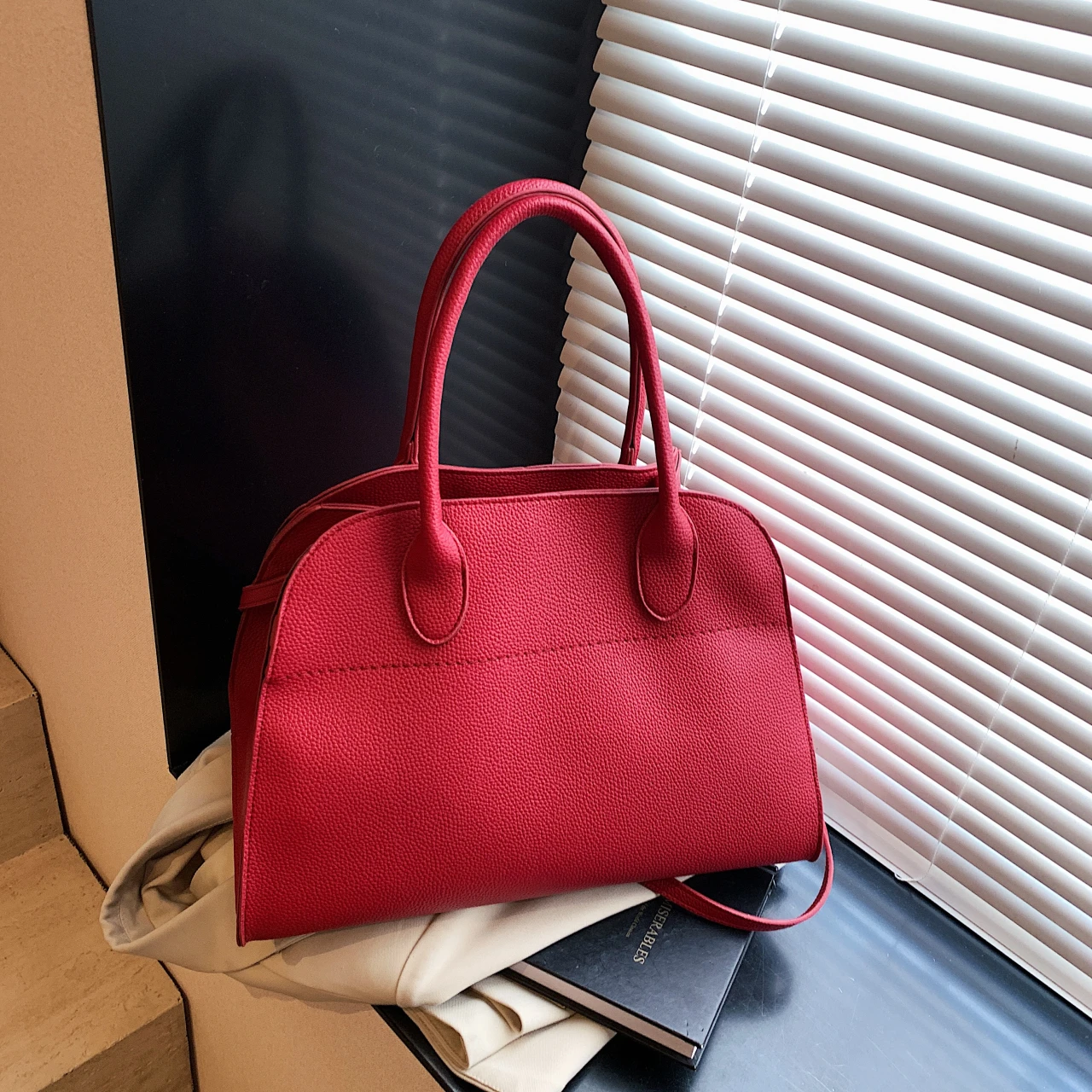 2025 Designer Handbags Luxury Top-handle Bags For Women Lychee Pattern Big Capacity Shopper Shoulder Crossbody Bags With 2 Sizes - Image 14
