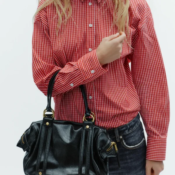 Lady's handbag - Boston bucket bag - single shoulder top handbag - designer crossbody bag - multi-pocket crossbody bag - designe