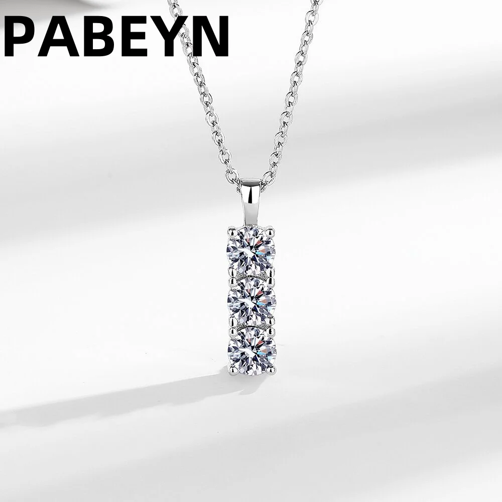 925 Sterling Silver Jewelry Set With Diamond Necklace And Earrings, Wedding Dress Versatile Jewelry Set Inlaid With AAAAA Zircon