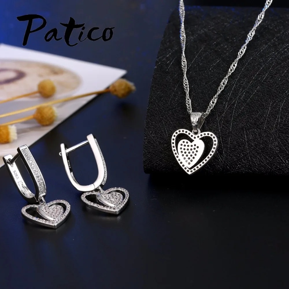 Wedding Jewelry Sets For Brides Fine Silver Drop Crystal Earrings Necklace Wedding Jewelry Genuine 925 Sterling Silver - Image 5