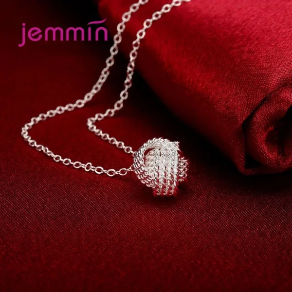 Elegant Fashion Jewelry Sets 925 Sterling Silver High Quality Earrings Necklace Set For Women Girls Wedding Dress