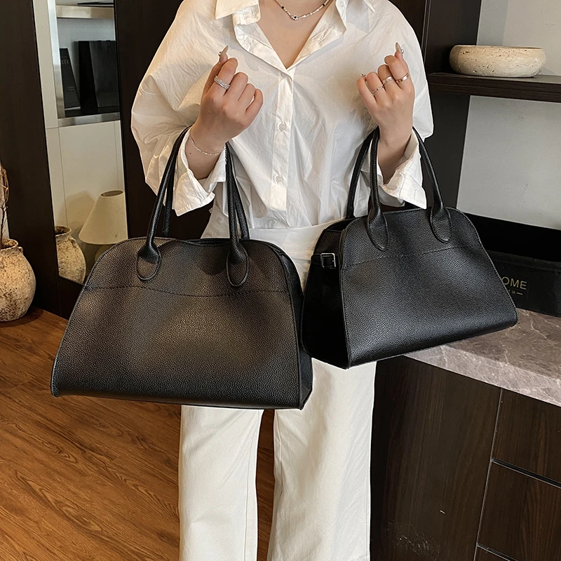 2025 Designer Handbags Luxury Top-handle Bags For Women Lychee Pattern Big Capacity Shopper Shoulder Crossbody Bags With 2 Sizes - Image 4